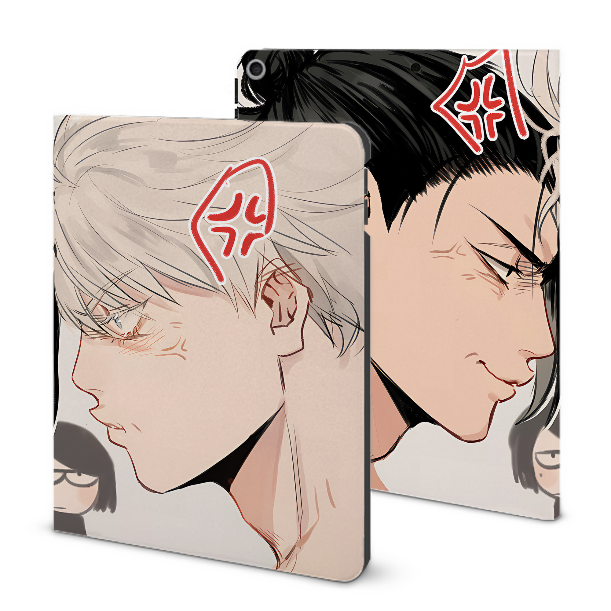 （画像用） 呪術廻戦 Jujutsu Kaisen IPad ケース ブック型 PUレザー TPU 耐衝撃 軽量 薄型 ペン収納なし 全面保護 IPad 各モデル対応